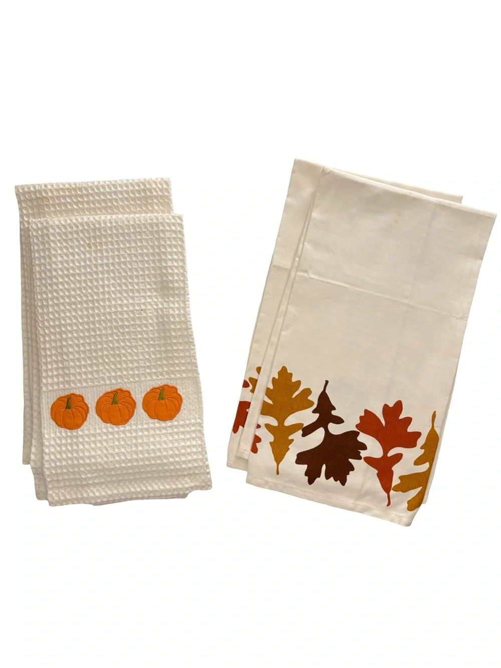 Autumn Set of 2 Pillow Covers & 4 Cotton Dish Towels